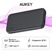 Изображение товара Внешний аккумулятор Aukey Sprint 10000mah 20W