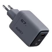 Изображение товара Сетевое зарядное устройство Aukey Comet Mix 67W (PA-C3) Gray