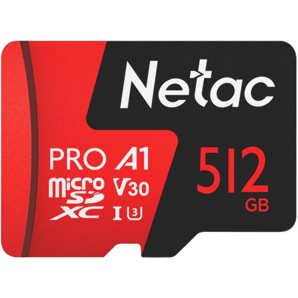 Изображение товара Карта памяти Netac P500 Extreme Pro 512GB Class 10 переходник SD
