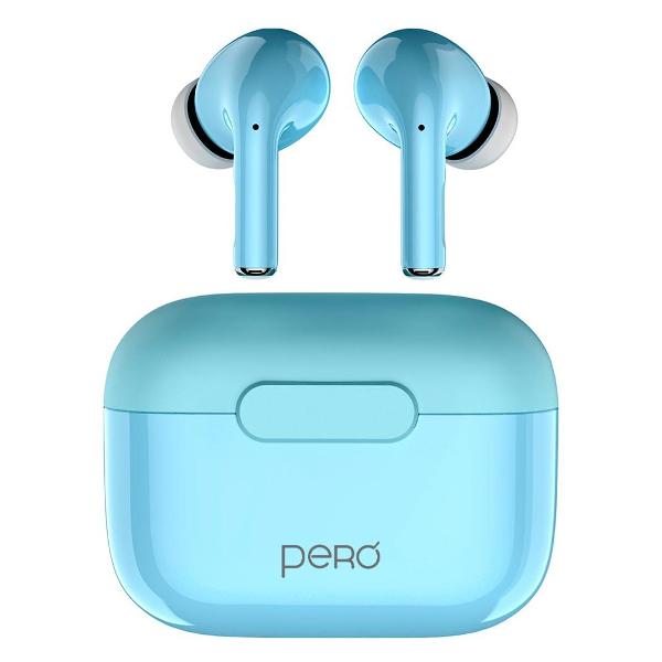 Наушники True Wireless Pero TWS06 COMFORT Light blue