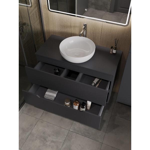 Изображение товара Тумба с раковиной Orange Li-100TugMDF+B07-420W