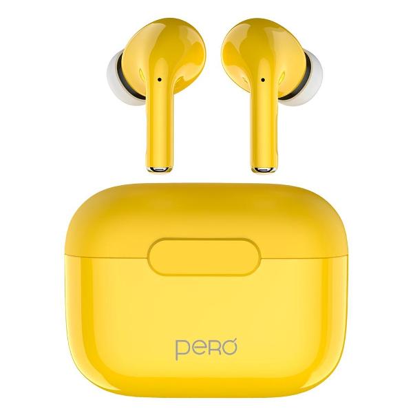 Наушники True Wireless Pero Comfort (TWS06) Yellow