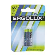 Изображение товара Батарейка алкалиновая (щелочная) Ergolux LR03 BL-2