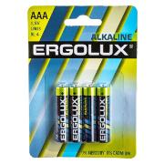 Изображение товара Батарейка алкалиновая (щелочная) Ergolux LR03 BL-4
