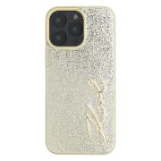 Изображение товара Чехол Karl Lagerfeld на iPhone 16 Pro PU Wrinkled Signature Gold