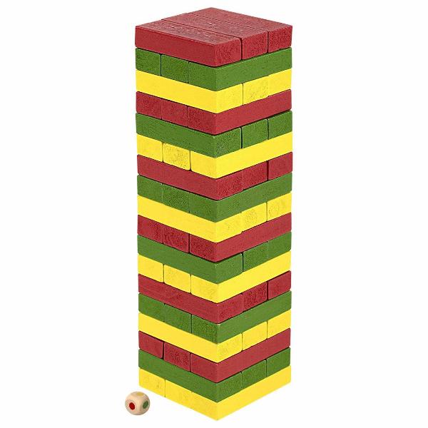 Изображение товара Игра настольная Brauberg Цветная башня. 54 блока