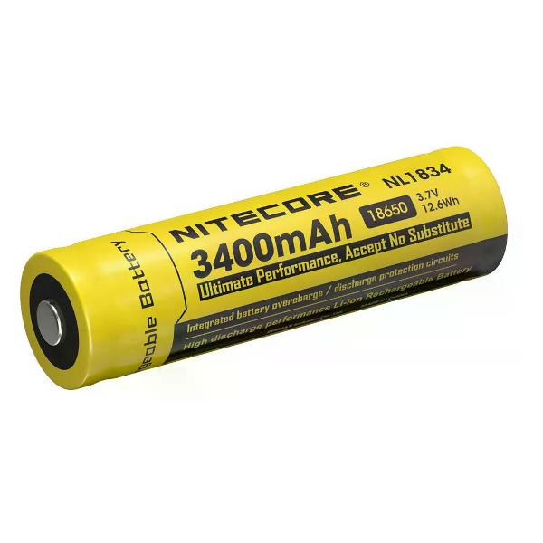 Изображение товара Аккумуляторная батарейка Nitecore NL1834 18650 3.7v 3400mA