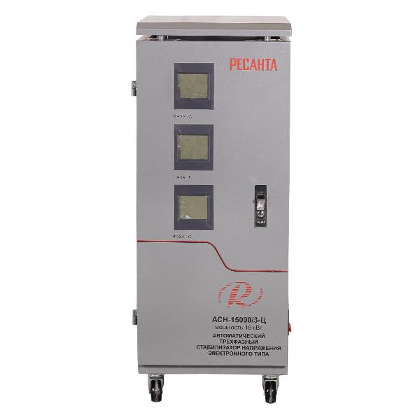 Изображение товара Стабилизатор напряжения Ресанта АСН- 15 000/3-Ц (63/4/17)