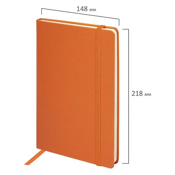 Изображение товара Блокнот А5 Brauberg Metropolis 80л оранжевый 111584