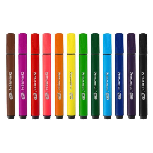 Изображение товара Фломастер Brauberg KIDS 12цв кейс 152191