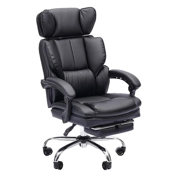 Кресло компьютерное игровое Chairman CH 644 экокожа, черный 00-07162325