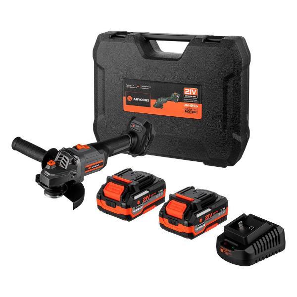 Изображение товара Бесщеточная УШМ Anycons (2 акк*4 А.ч.) AC-AG125, AC-AG1252