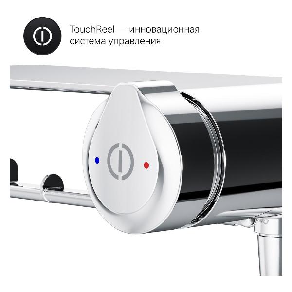 Изображение товара Смеситель TouchReel, монтируемый в стену с гигиеническим душем и полкой Am.Pm F0H85A800 X-Joy TouchReel