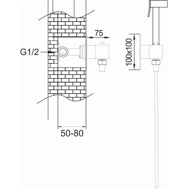 Изображение товара Гигиенический душ Rose R965