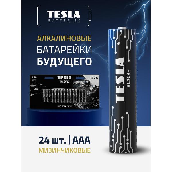 Изображение товара Батарейка алкалиновая (щелочная) Tesla AAA BLACK+ 140131