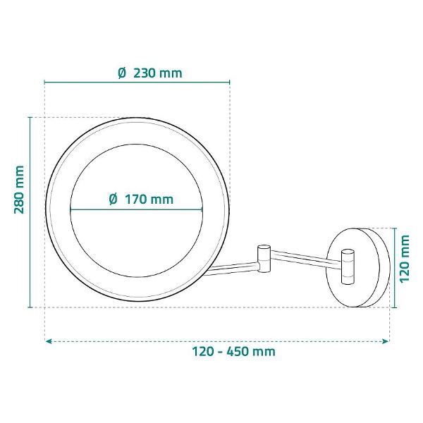 Изображение товара Зеркало косметическое RIDDER О3203200