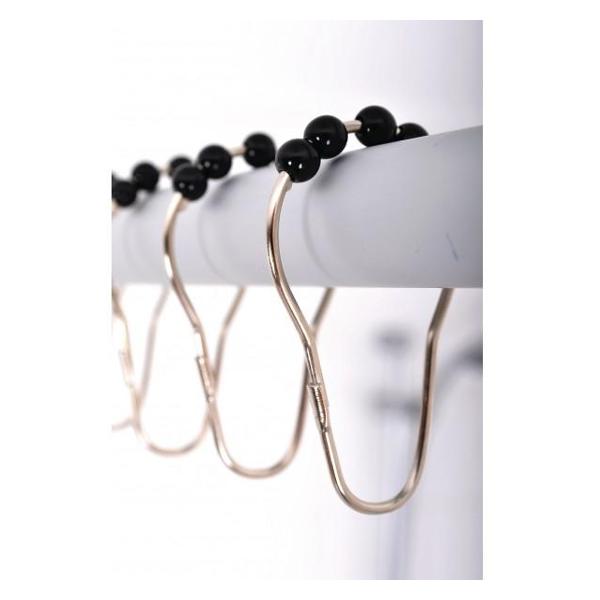 Изображение товара Карниз для ванной RIDDER Villach черные шарики