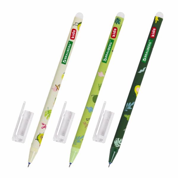 Изображение товара Набор ручек Brauberg Kids "Avocado", синие, 12 шт, линия 0.3 мм