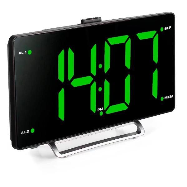 Изображение товара Радио-часы Hyundai H-RCL246 зеленая подсветка