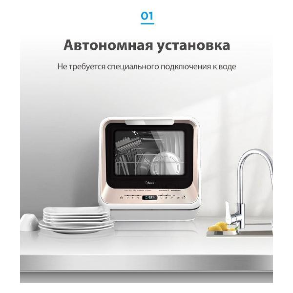 Изображение товара Посудомоечная машина Midea MCFD42900GMINI-i