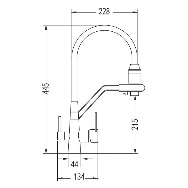 Изображение товара Смеситель Rose R558Y