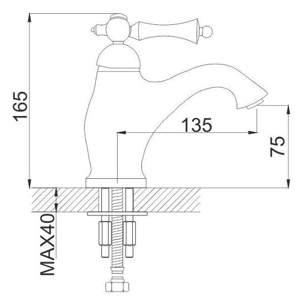 Изображение товара Смеситель Rose R0101Q