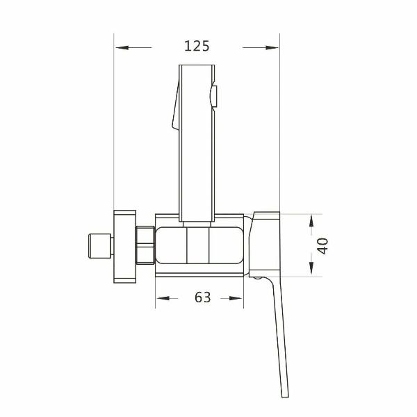Изображение товара Гигиенический душ Rose R1505F-1