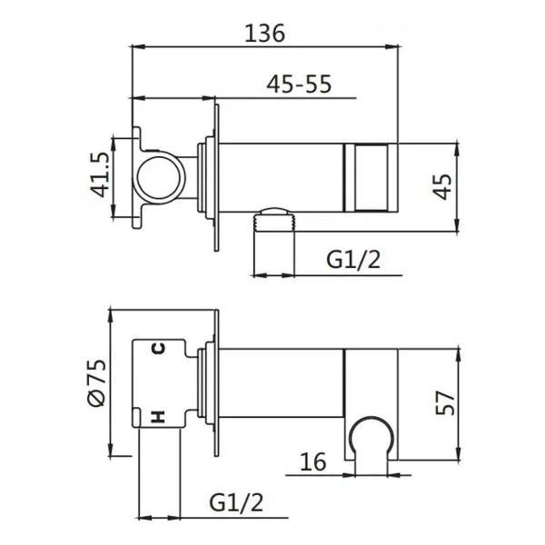 Изображение товара Гигиенический душ Shevanik S147T