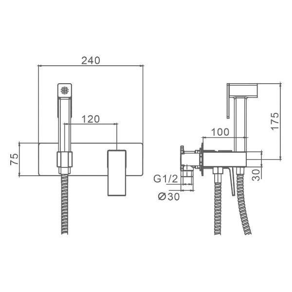 Изображение товара Гигиенический душ Splenka S01.52.06