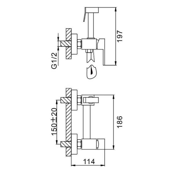 Изображение товара Гигиенический душ Splenka S98.51.06