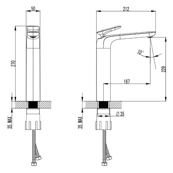 Изображение товара Смеситель AQUAme Como AQM6514CR