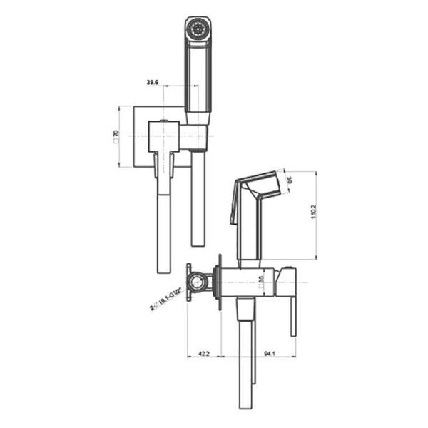 Изображение товара Гигиенический душ Paini Prato