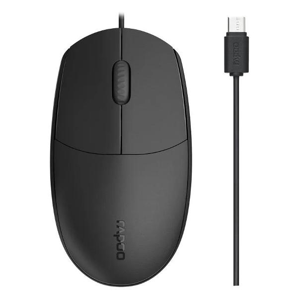 Мышь проводная Rapoo N100C Black