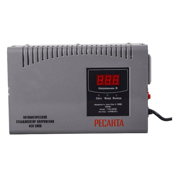 Изображение товара Стабилизатор напряжения Ресанта АСН-500 Н 63/6/63
