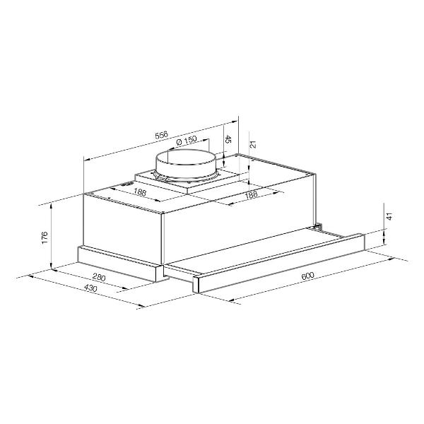 Изображение товара Вытяжка полностью встраиваемая Graude DHF 60.0 EL