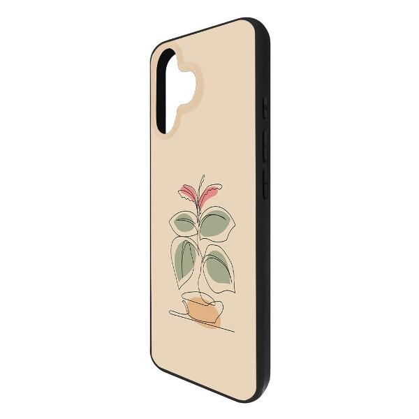 Изображение товара Чехол Krutoff Цветок для iPhone 16 черный