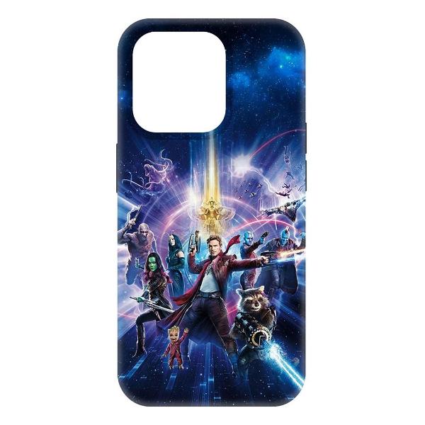 Изображение товара Чехол Krutoff Стражи Галактики. Все вместе для iPhone 15 Pro (477722)