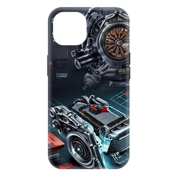 Изображение товара Чехол Krutoff Моторы для iPhone 15 черный (477367) Изображение товара Чехол Krutoff Моторы для iPhone 15 черный (477367)