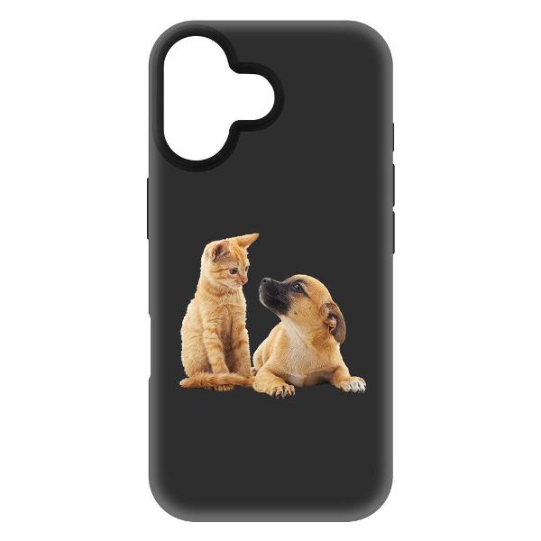 Изображение товара Чехол Krutoff Лучшие друзья для iPhone 16 (572579) Изображение товара Чехол Krutoff Лучшие друзья для iPhone 16 (572579)
