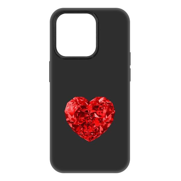 Изображение товара Чехол Krutoff Рубиновое сердце для iPhone 15 Pro