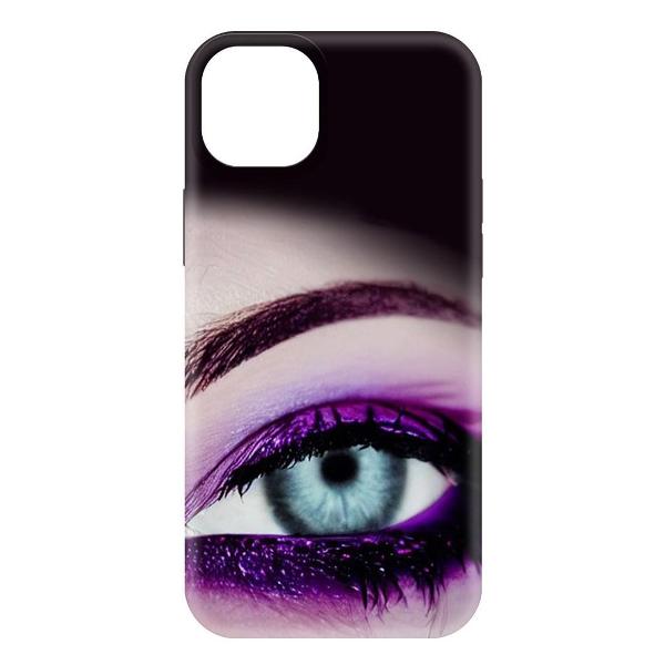 Изображение товара Чехол Krutoff Взгляд для iPhone 15 Plus черный (477529)