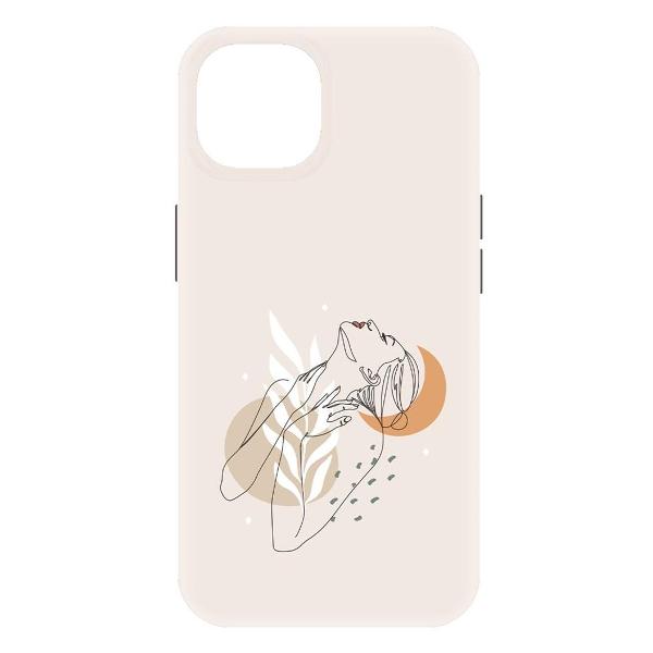 Изображение товара Чехол для iPhone 15 Krutoff с женственным рисунком, силиконовое покрытие Изображение товара Чехол для iPhone 15 Krutoff с женственным рисунком, силиконовое покрытие