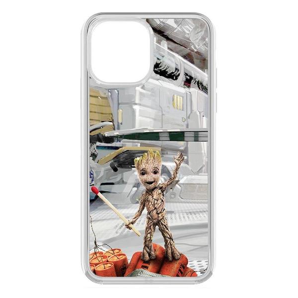 Изображение товара Чехол Krutoff iPhone 13 Pro Max прозрачный TPU с Грутом