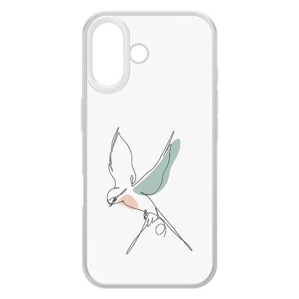Изображение товара Чехол Krutoff iPhone 16 (573303) для 6.1\" прозрачный TPU Изображение товара Чехол Krutoff iPhone 16 (573303) для 6.1\" прозрачный TPU