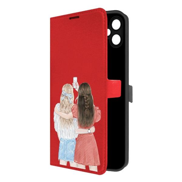 Изображение товара Чехол Krutoff Galaxy A05 книжка с магнитом, красный Изображение товара Чехол Krutoff Galaxy A05 книжка с магнитом, красный