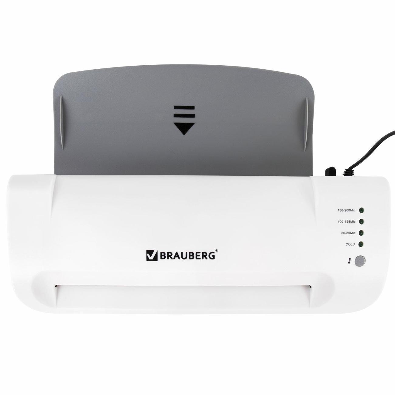 Изображение товара Ламинатор пакетный Brauberg SILVER MAX A4 60-200 мкм 32 см/мин 532624