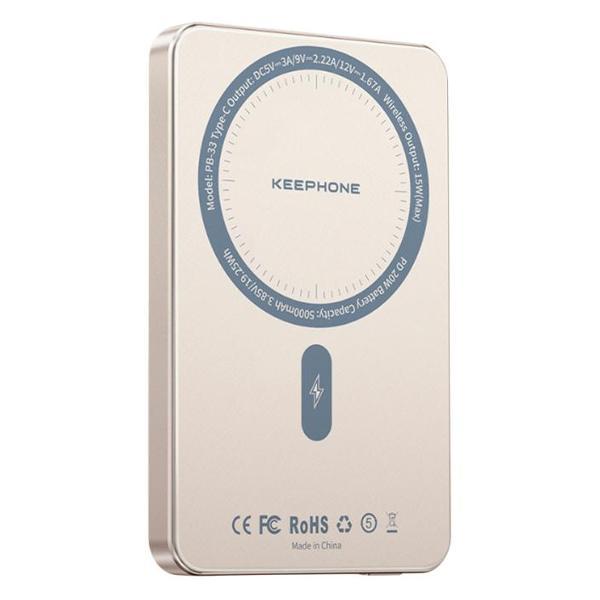Изображение товара Внешний аккумулятор Keephone Lucci MagSafe 5000 мАч титановый серый