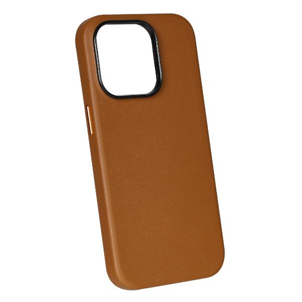 Изображение товара Чехол Leather Co с MagSafe для iPhone 15 Pro (New line) коричневый