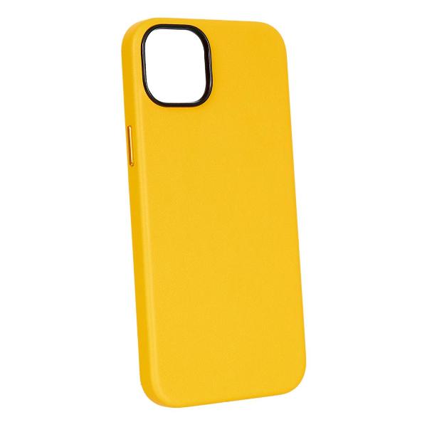 Изображение товара Чехол Leather Co для iPhone 15 Yellow