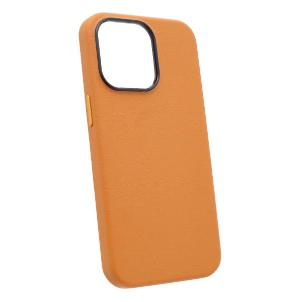 Изображение товара Чехол Leather Co для iPhone 15 Pro Max (New line) оранжевый